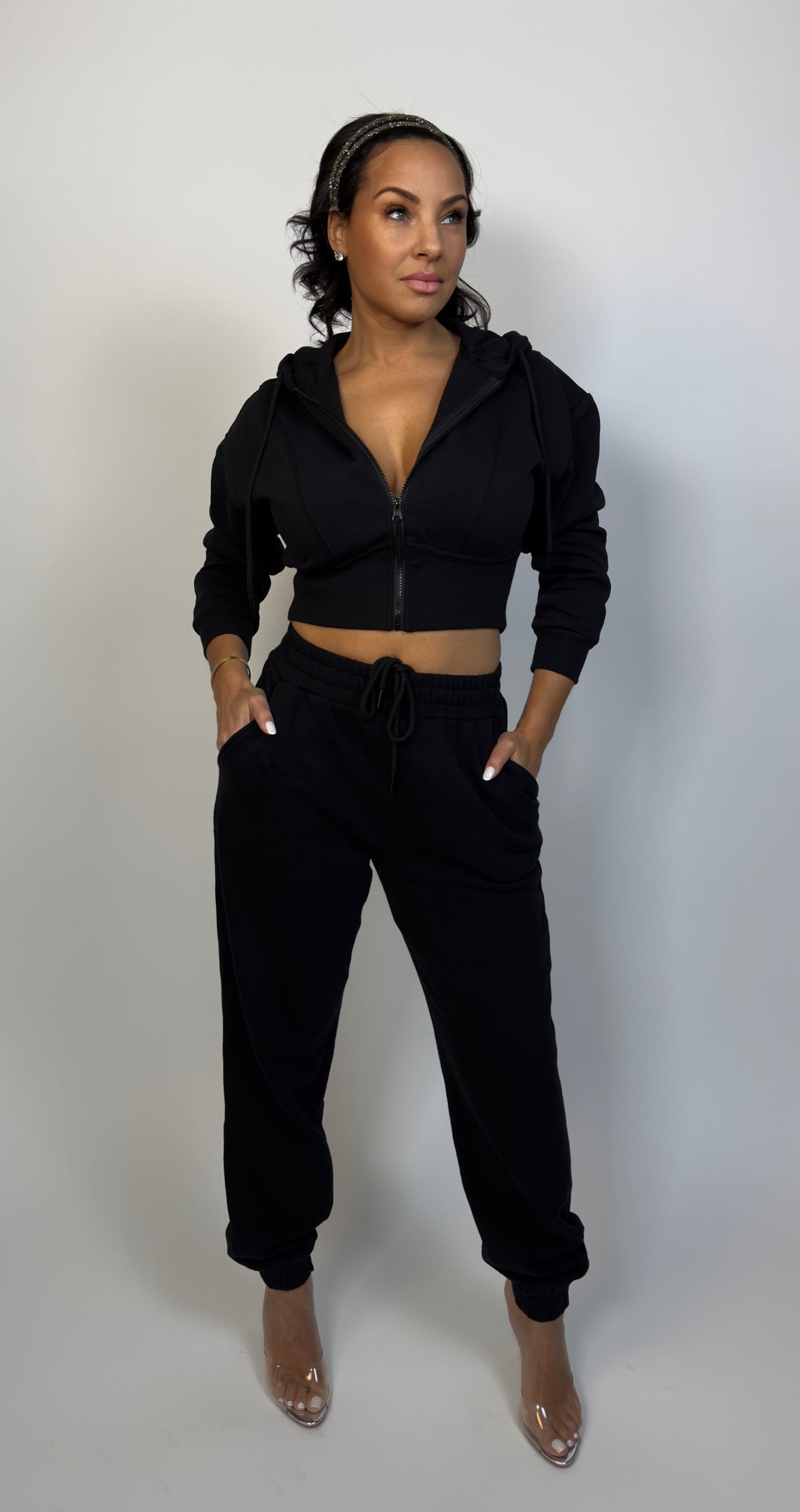 BAE•SIC CROPPED ZIP | SET