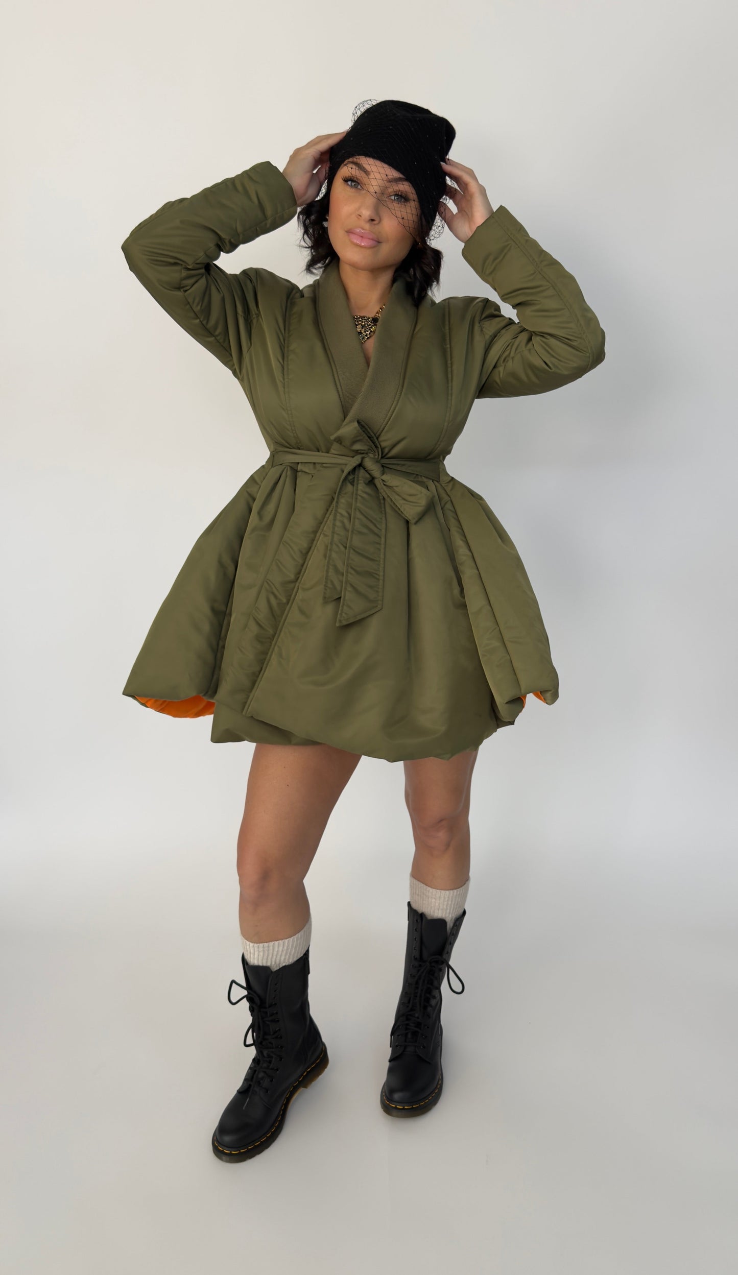 bombHER PEPLUM WRAP | DRESS