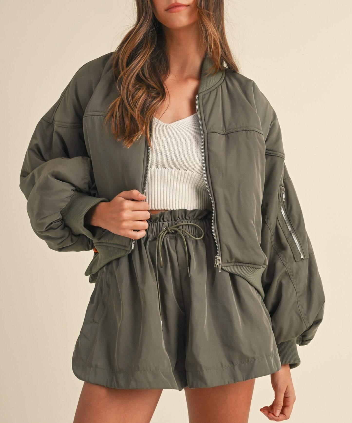 bombHER | BOMBER JACKET AND SHORT SET