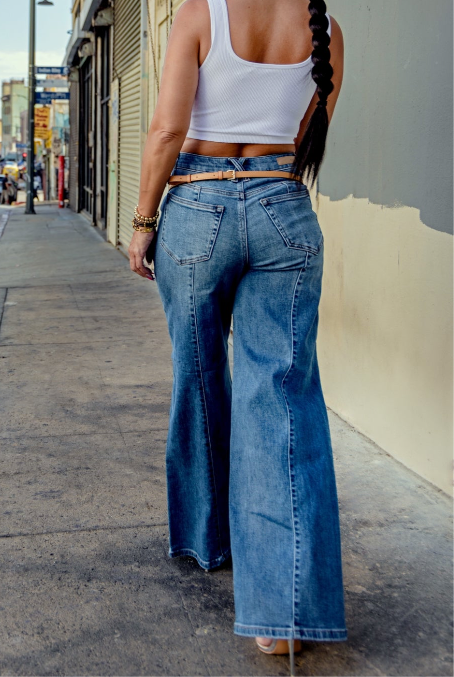 EVERY GIRL | HIGH RISE WIDE LEG JEANS