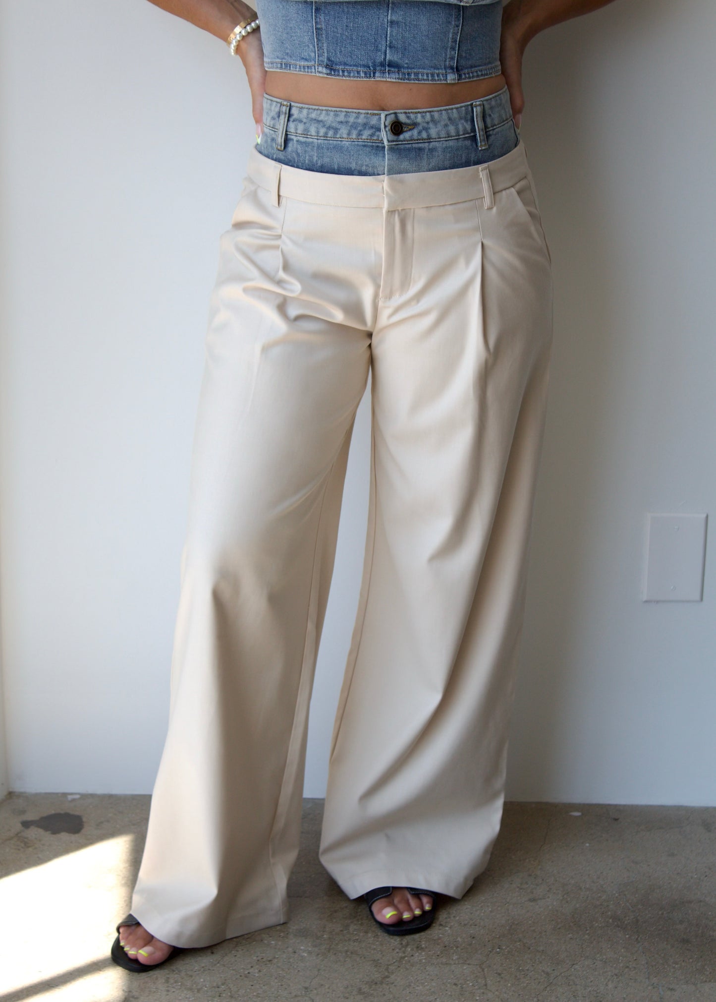 Never Basic | Double Waistband Pants