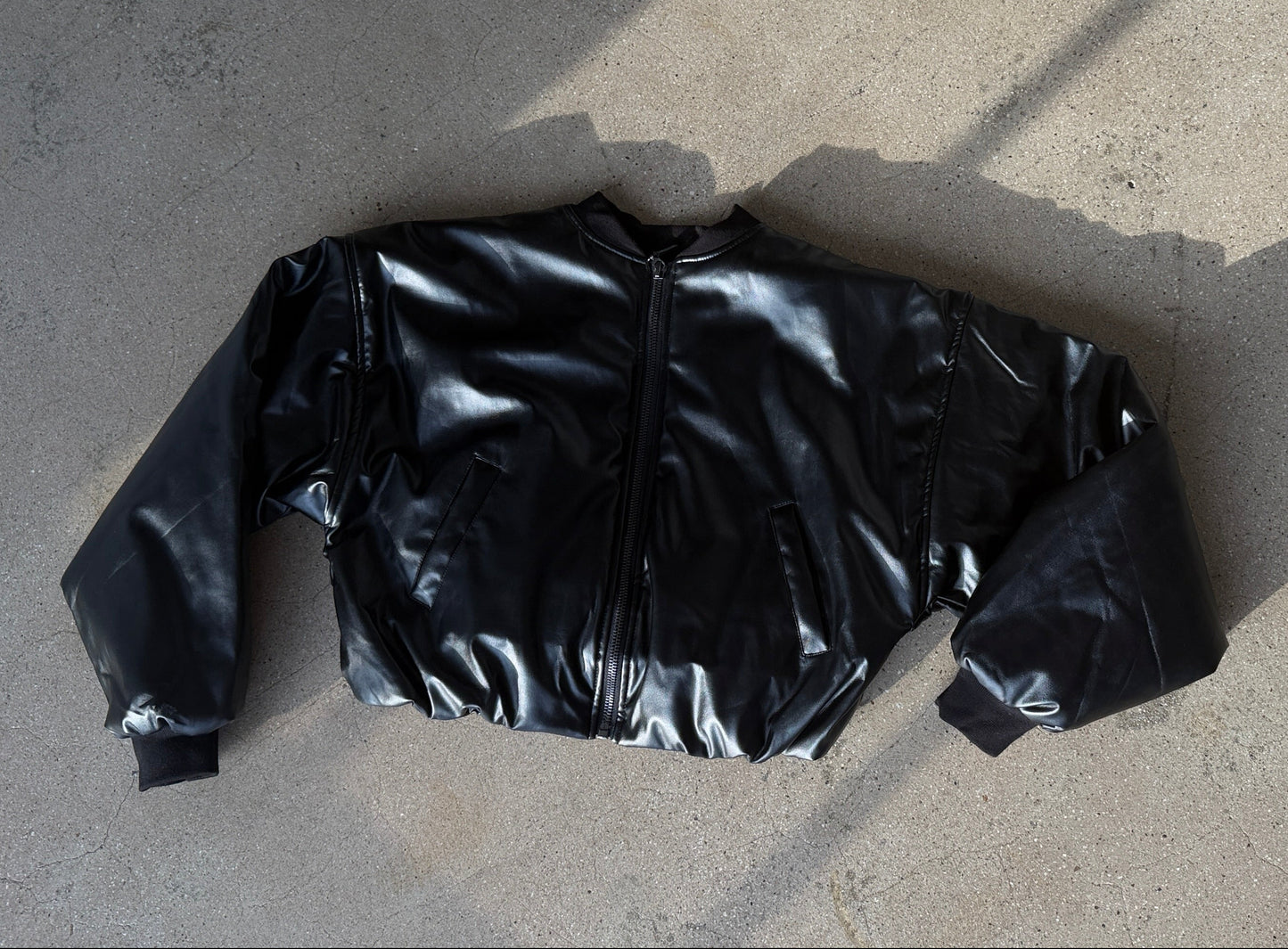 FAUX THEORY CROPPED BOMBER | JACKET