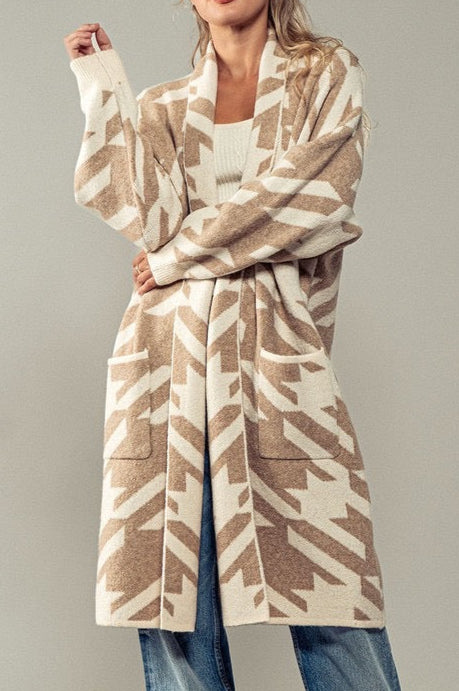 WRAPPED UP IN HOUNDSTOOTH | CARDIGAN